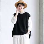 3色展開｜バックボタン ニットベスト