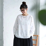 M～4XL 刺繍 ロングスリーブ シャツ