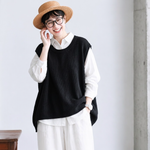 3色展開｜バックボタン ニットベスト