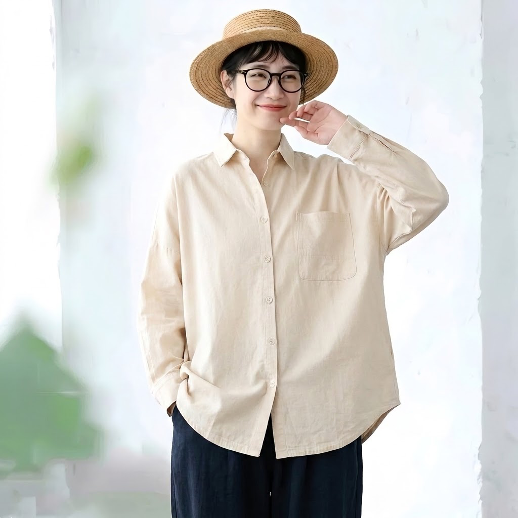 厚手仕様 ロングスリーブ シャツ