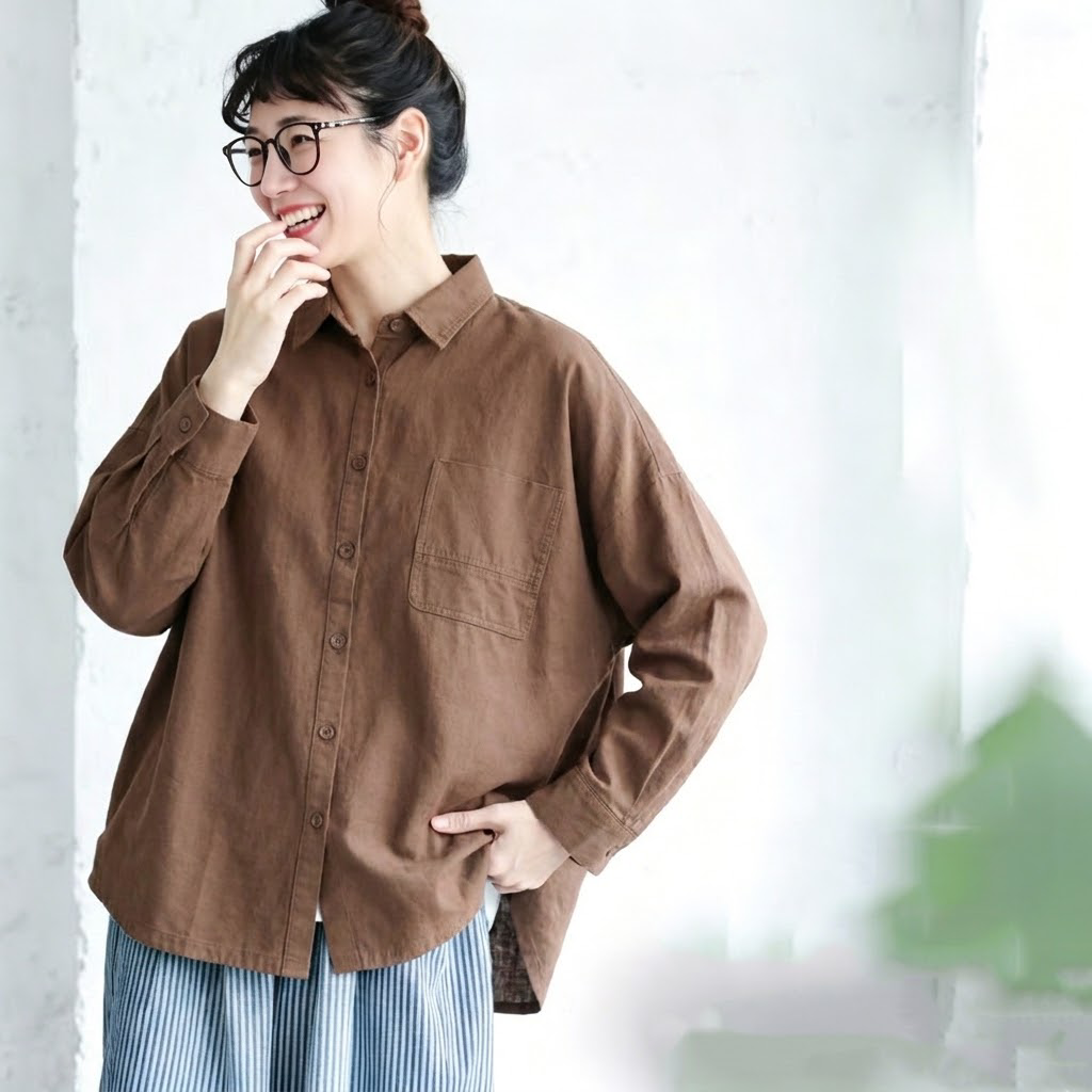 厚手仕様 ロングスリーブ シャツ