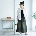 コットン 2XL～5XL 無地 ポケット付き ボタン 長袖 シャツ
