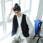適秋仕様 ショート丈 ノースリーブベスト