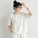 無地 半袖 レトロ 良し ゆったりシルエット T シャツ