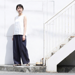薄手素材 アンクル丈（9分丈） 無地 ガウチョパンツ