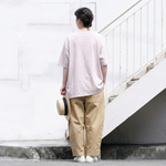 S～4L コットン ハイウエストパンツ