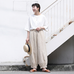 無地 アンクル丈（9分丈） ガウチョパンツ