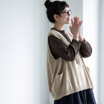 S～5XL コーデのアクセントになるニットベスト