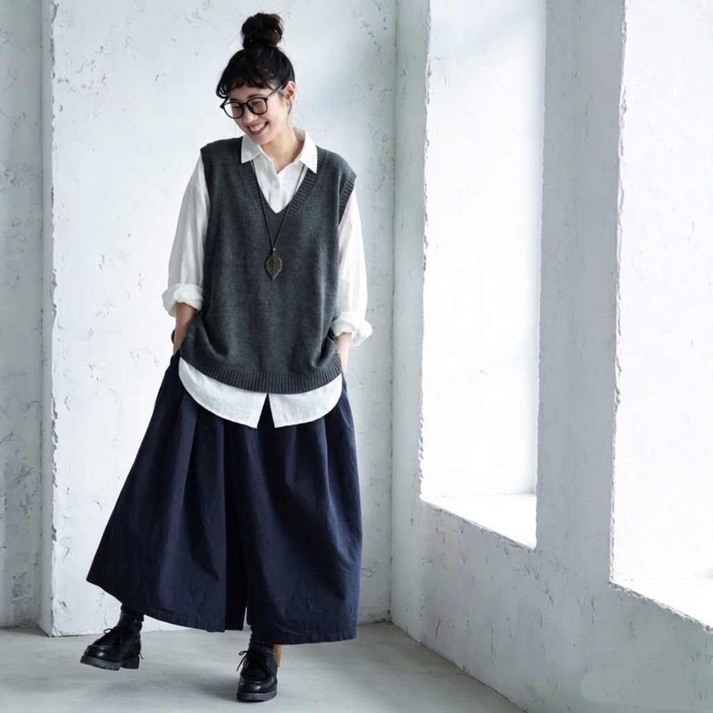S～5XL コーデのアクセントになるニットベスト