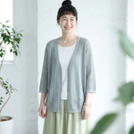 M～4XL 冷感透かし編みカーデ