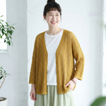 M～4XL 冷感透かし編みカーデ