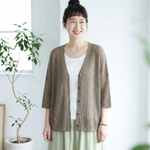 M～4XL 冷感透かし編みカーデ