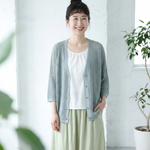 M～4XL 冷感透かし編みカーデ